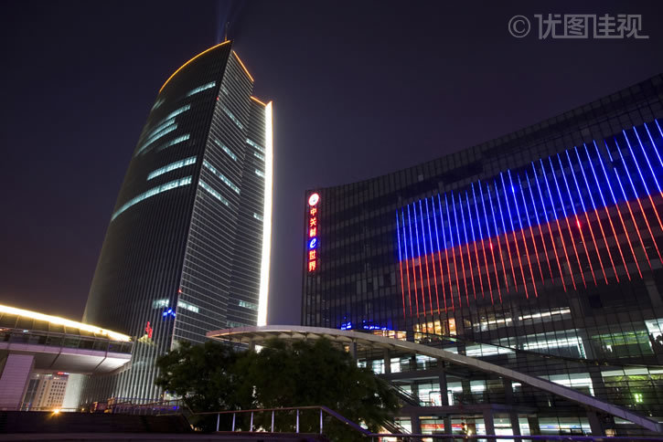 中关村科技园夜景|优图佳视