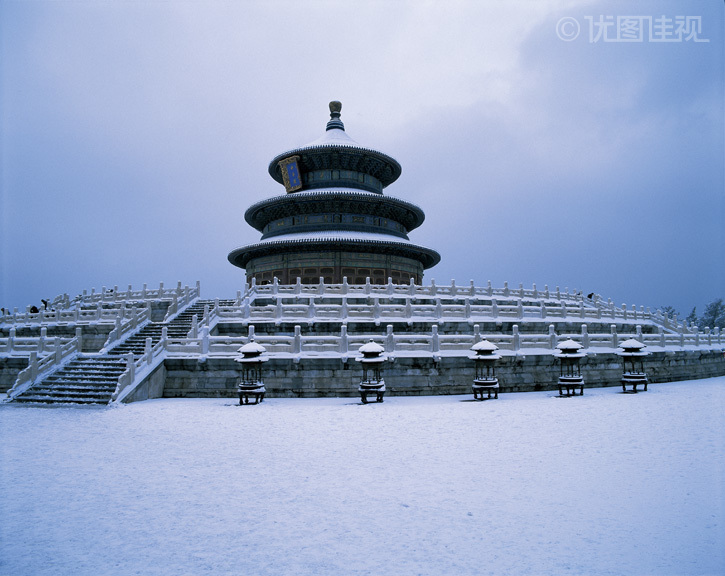 天坛祈年殿雪景|优图佳视