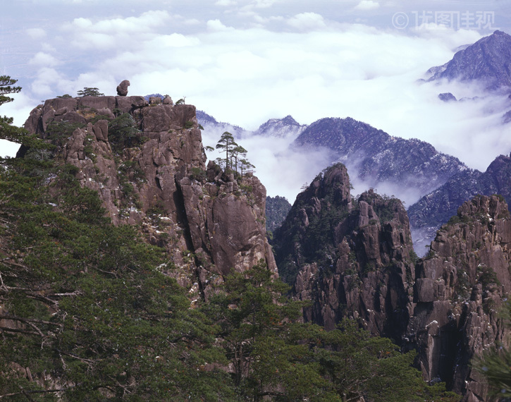 安徽黄山石猴观海|优图佳视