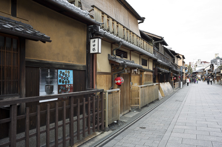 日本京都祗园地区街景